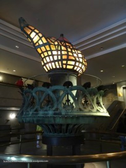 Lady Liberty's original crown, before she was renovated
